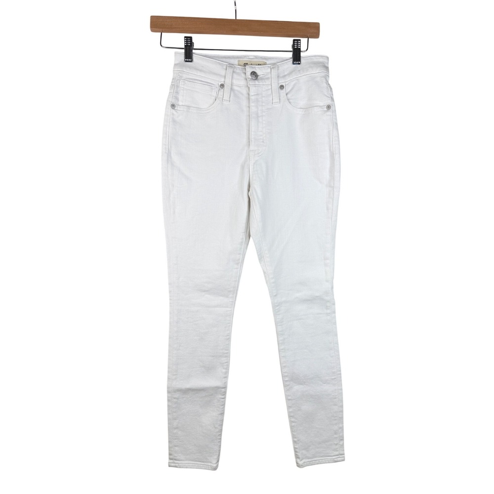 New Madewell Curvy High Rise Skinny Jeans size 24 Petite White